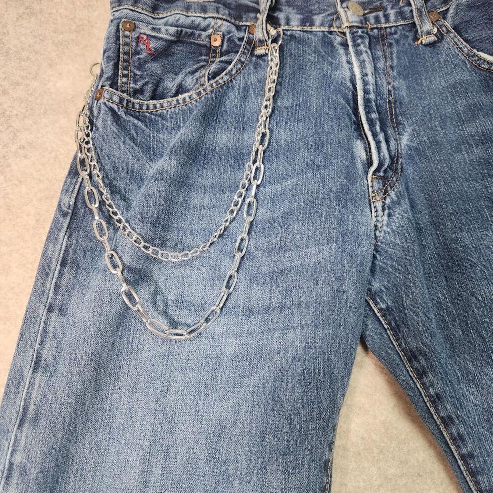 Double Chain Key Chain-Wallet Holder For Jeans-Pants Men & Women One Size
